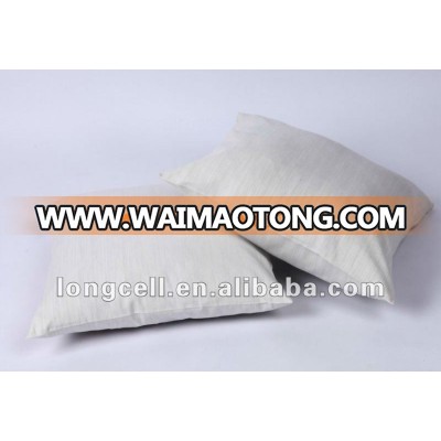 2016 hot selling 100% polyester plain dyed white cushion cover