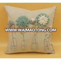 3d flower cushion cover